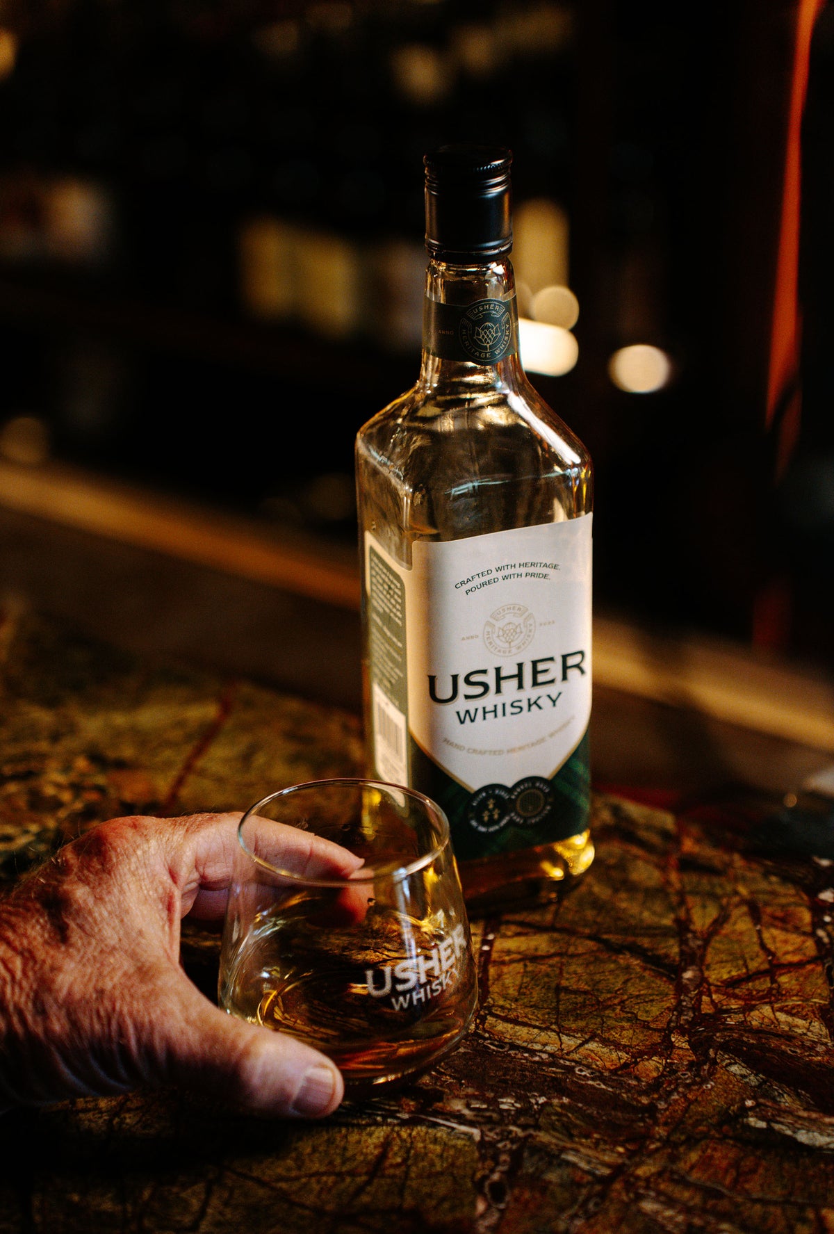 Limited Edition Premium Blended Whisky Set with 2 glasses