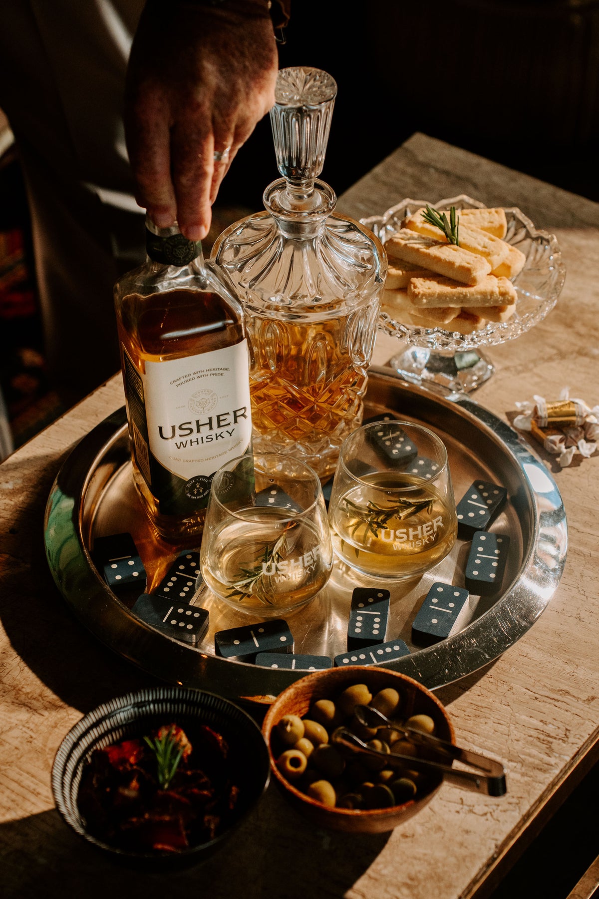Limited Edition Premium Blended Whisky Set with 2 glasses